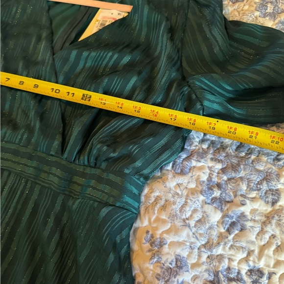 Elegant Teal Women's Dress - Picture 4 of 10